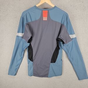 Nike Men’s Dri-fit Element Half Run Long Sleeve Reflective Shirt Blue Large